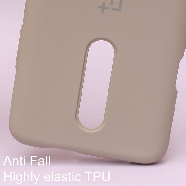 Brown Original Silicone case for Oneplus 7 Pro - The Hatke
