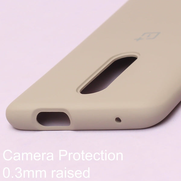 Brown Original Silicone case for Oneplus 7 Pro - The Hatke