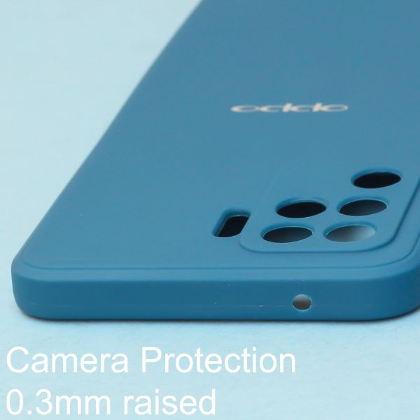 Cosmic Blue Candy Silicone Case for Oppo F19 Pro - The Hatke