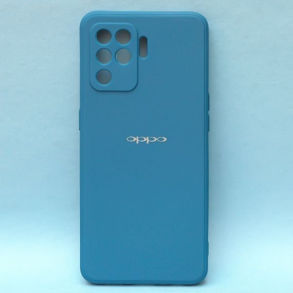 Cosmic Blue Candy Silicone Case for Oppo F19 Pro - The Hatke