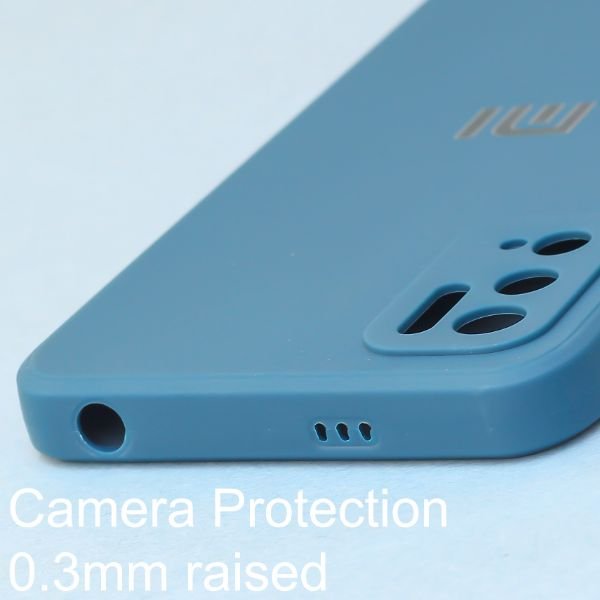 Cosmic Blue Candy Silicone Case for Poco M3 Pro - The Hatke