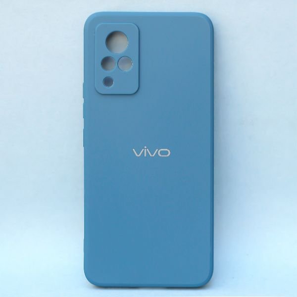 Cosmic Blue Candy Silicone Case for Vivo V21 - The Hatke