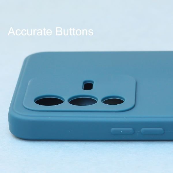 Cosmic Blue Candy Silicone Case for Vivo V23 - The Hatke