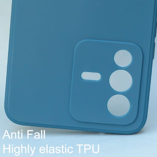 Cosmic Blue Candy Silicone Case for Vivo V23 - The Hatke