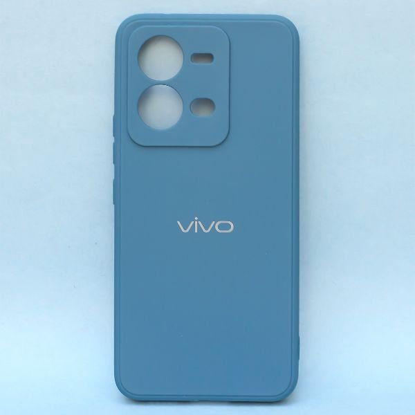 Cosmic Blue Candy Silicone Case for Vivo V25 - The Hatke