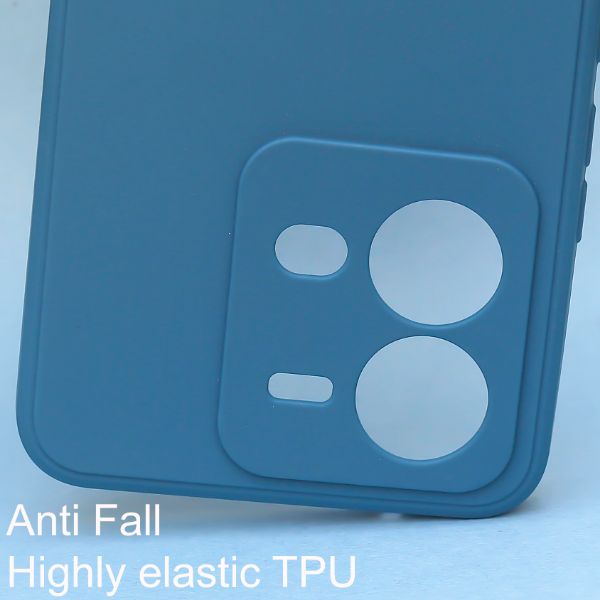 Cosmic Blue Candy Silicone Case for Vivo V25 - The Hatke