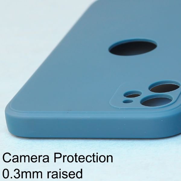 Cosmic Blue Logo Cut Candy Silicone Case for Apple Iphone 12 - The Hatke