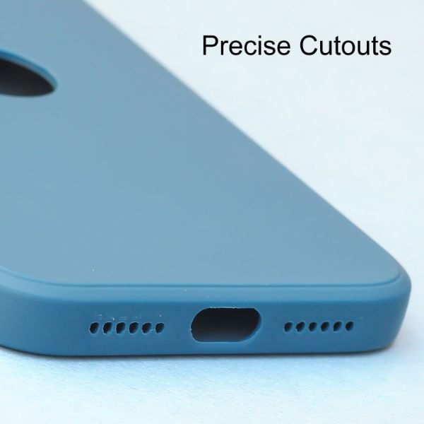 Cosmic Blue Logo Cut Candy Silicone Case for Apple Iphone 12 - The Hatke