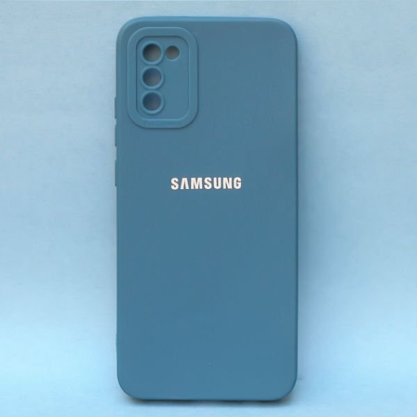 Cosmic Blue Spazy Silicone Case for Samsung A02s - The Hatke