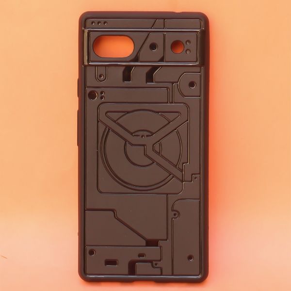 Cyber Engraved silicon Case for Google Pixel 6A - The Hatke
