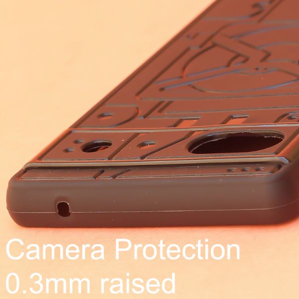 Cyber Engraved silicon Case for Google Pixel 6A - The Hatke