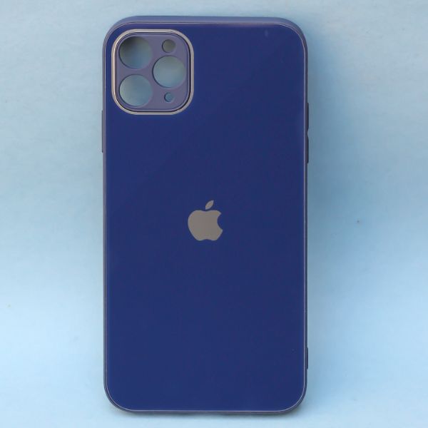 Dark Blue camera Safe mirror case for Apple Iphone 12 Pro - The Hatke