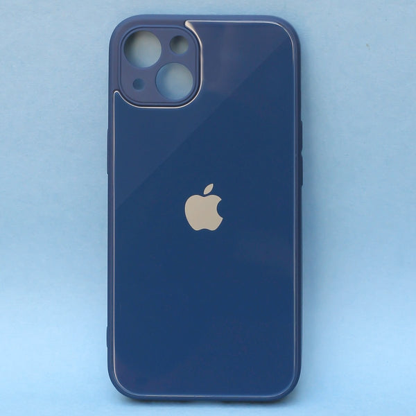 Dark Blue camera Safe mirror case for Apple Iphone 14 Plus - The Hatke