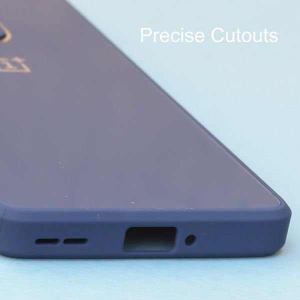 Dark Blue camera Safe mirror case for Oneplus 8 Pro - The Hatke