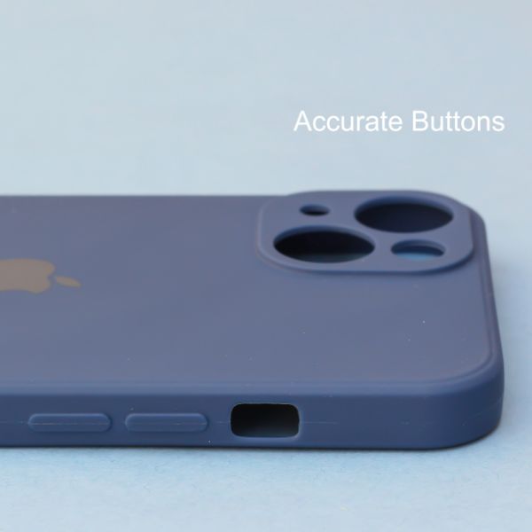Dark Blue Candy Silicone Case for Apple Iphone 13 - The Hatke