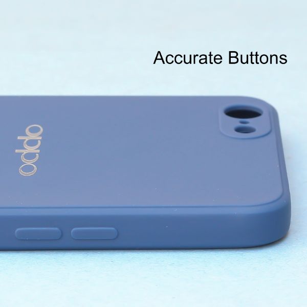 Dark Blue Candy Silicone Case for Oppo A71 - The Hatke