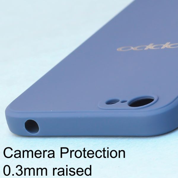 Dark Blue Candy Silicone Case for Oppo A71 - The Hatke