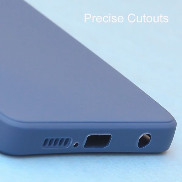 Dark Blue Candy Silicone case for Poco X3 - The Hatke