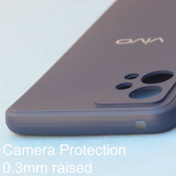 Dark Blue Candy Silicone Case for Vivo T1 5G - The Hatke