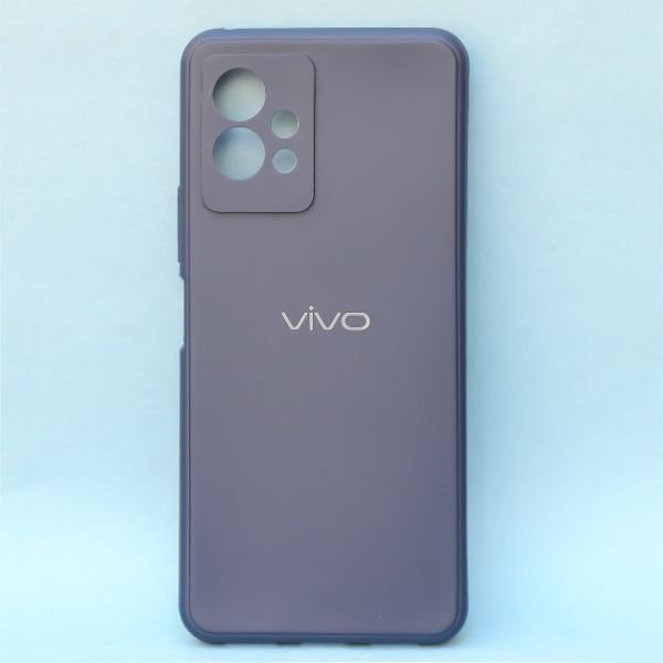 Dark Blue Candy Silicone Case for Vivo T1 5G - The Hatke