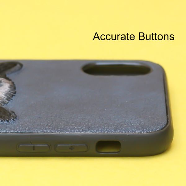 Dark Blue Leather Black Panther Ornamented for Apple Iphone X/XS - The Hatke