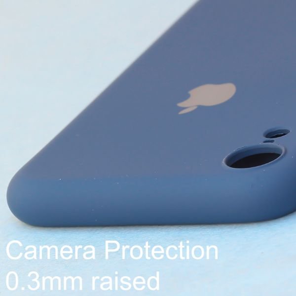 Dark Blue Original Camera Silicone case for Apple iphone XR - The Hatke