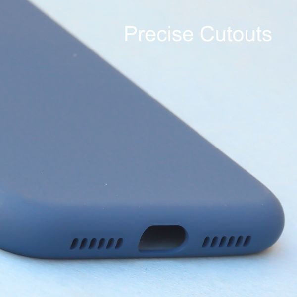 Dark Blue Original Camera Silicone case for Apple iphone XR - The Hatke