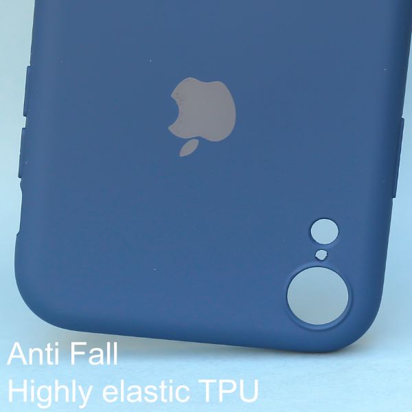 Dark Blue Original Camera Silicone case for Apple iphone XR - The Hatke