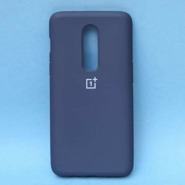 Dark Blue Original Silicone case for Oneplus 6 - The Hatke