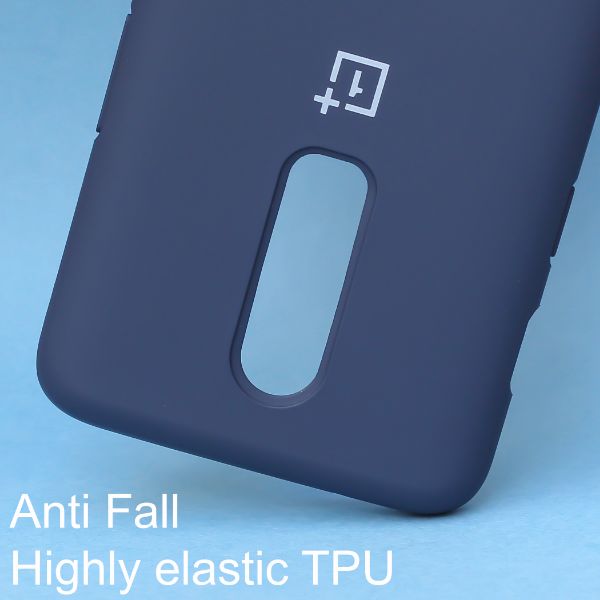 Dark Blue Original Silicone case for Oneplus 6 - The Hatke