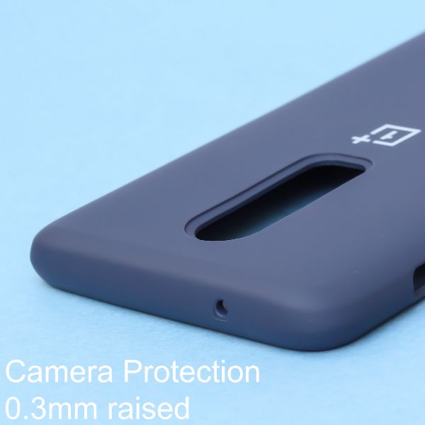 Dark Blue Original Silicone case for Oneplus 6 - The Hatke