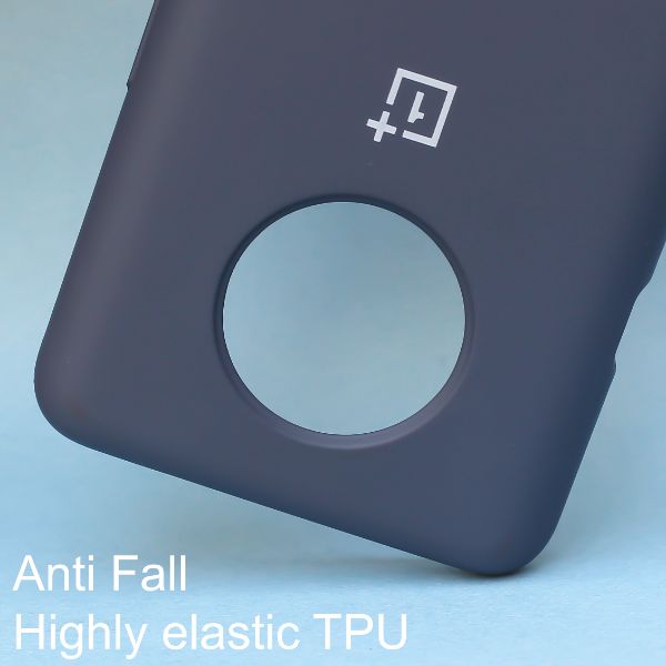 Dark Blue Original Silicone case for Oneplus 7T - The Hatke