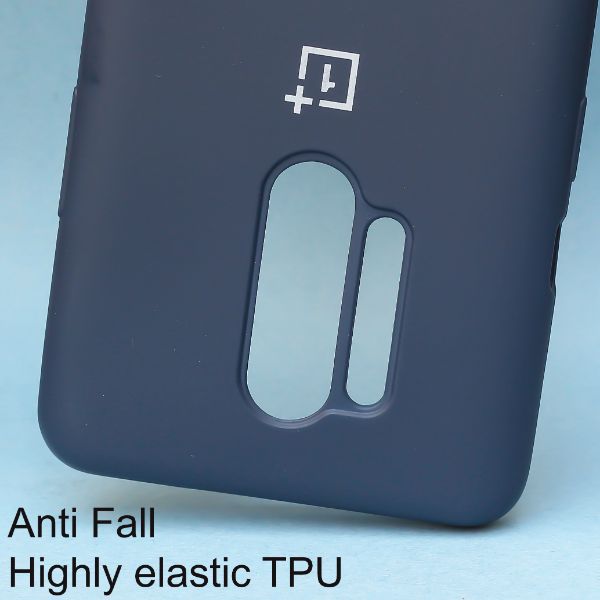 Dark Blue Original Silicone case for Oneplus 8 Pro - The Hatke
