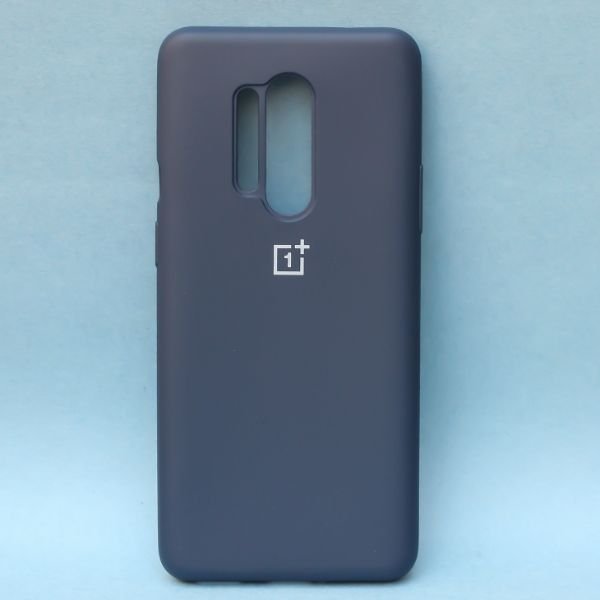 Dark Blue Original Silicone case for Oneplus 8 Pro - The Hatke
