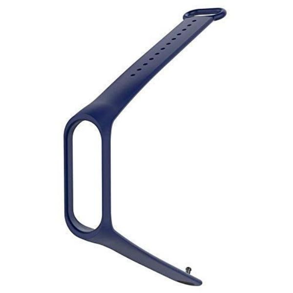 Dark Blue Plain Silicone Strap For M5 Band - The Hatke