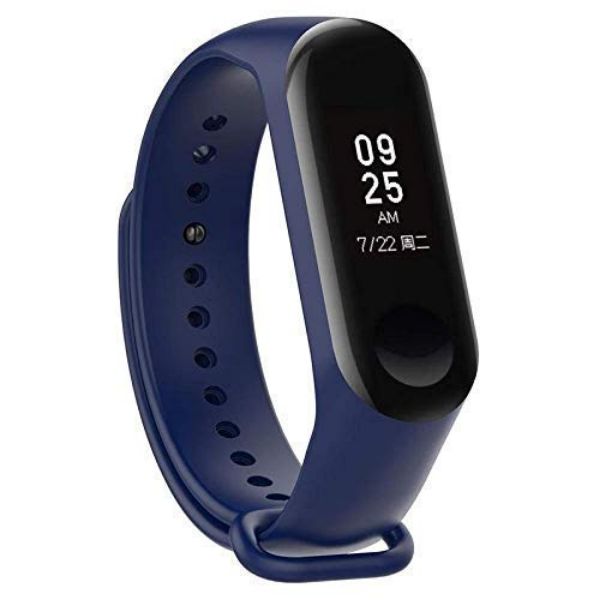 Dark Blue Plain Silicone Strap For M5 Band - The Hatke