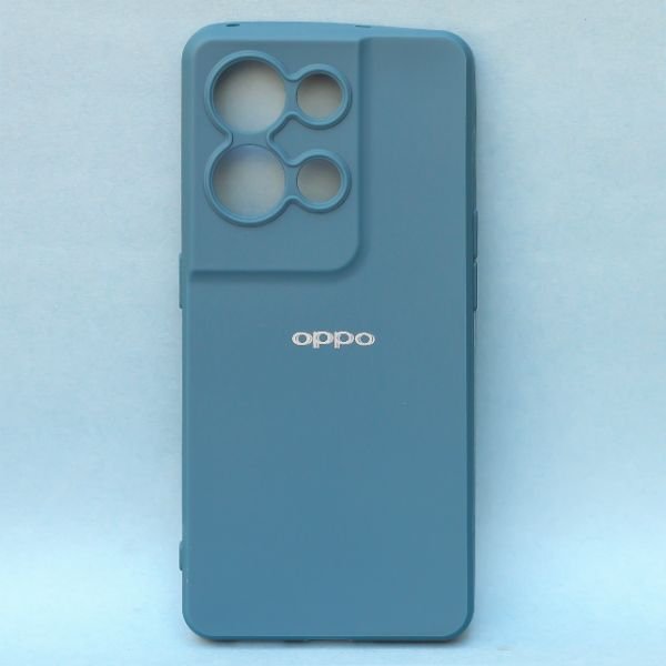 Dark Blue Spazy Silicone Case for Oppo Reno 8 Pro - The Hatke