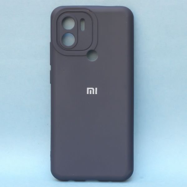 Dark Blue Spazy Silicone Case for Redmi A1 Plus - The Hatke