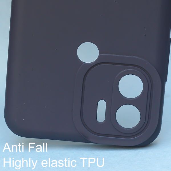 Dark Blue Spazy Silicone Case for Redmi A1 Plus - The Hatke