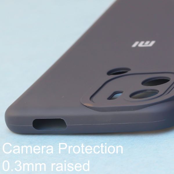 Dark Blue Spazy Silicone Case for Redmi A1 Plus - The Hatke