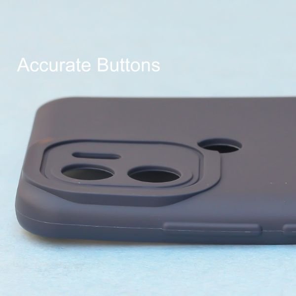 Dark Blue Spazy Silicone Case for Redmi A1 Plus - The Hatke