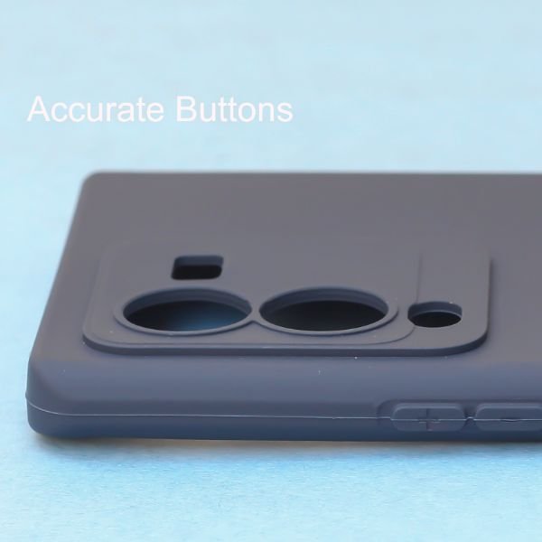Dark Blue Spazy Silicone Case for Vivo V25 Pro - The Hatke