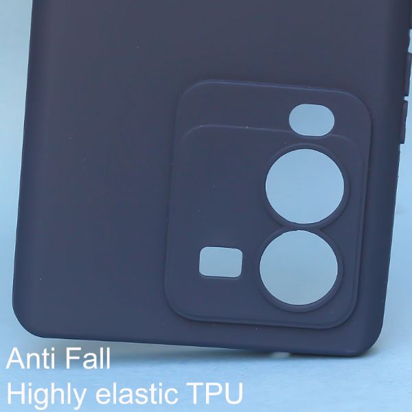 Dark Blue Spazy Silicone Case for Vivo V25 Pro - The Hatke