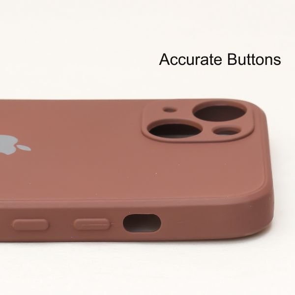 Dark Brown Candy Silicone Case for Apple Iphone 14 Plus - The Hatke