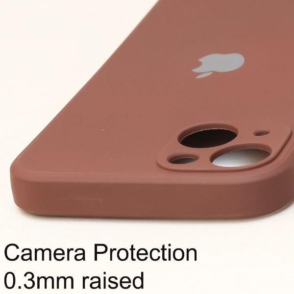 Dark Brown Candy Silicone Case for Apple Iphone 14 Plus - The Hatke