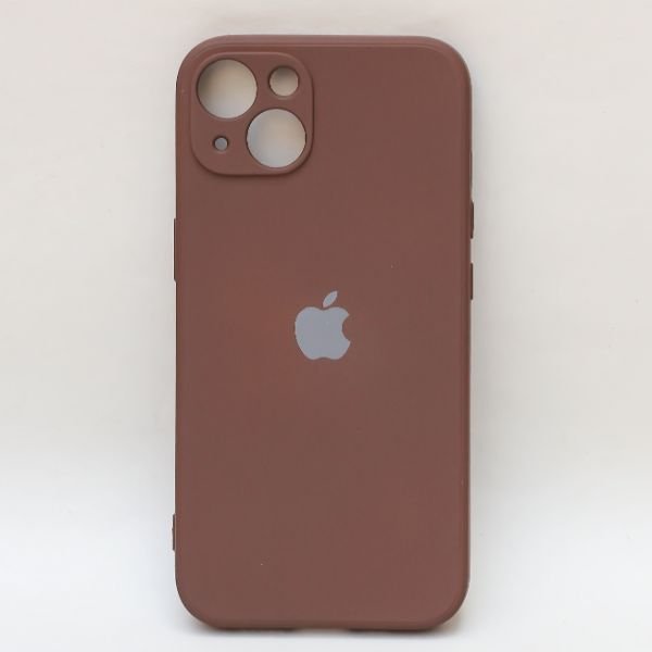 Dark Brown Candy Silicone Case for Apple Iphone 14 Plus - The Hatke