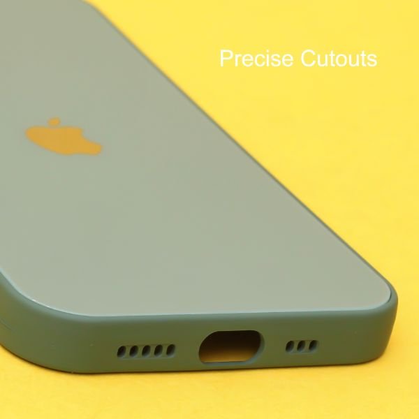 Dark green camera Safe mirror case for Apple Iphone 14 Plus - The Hatke