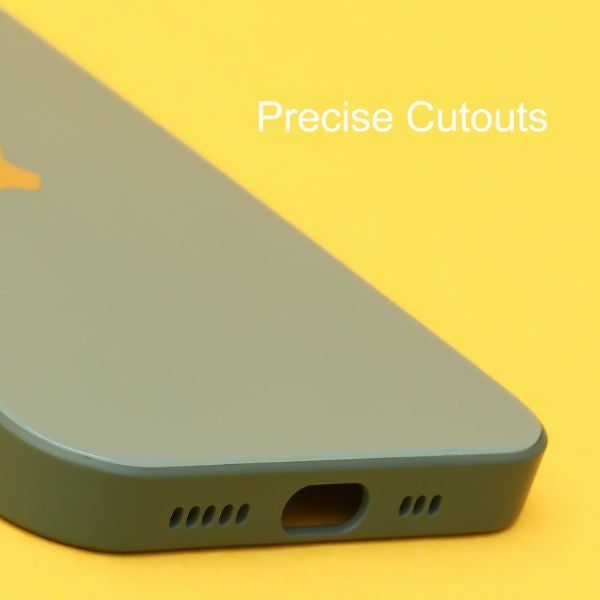 Dark green camera Safe mirror case for Apple Iphone 14 Pro Max - The Hatke