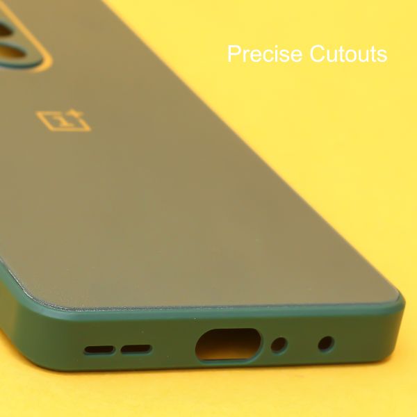Dark green camera Safe mirror case for Oneplus 8 Pro - The Hatke