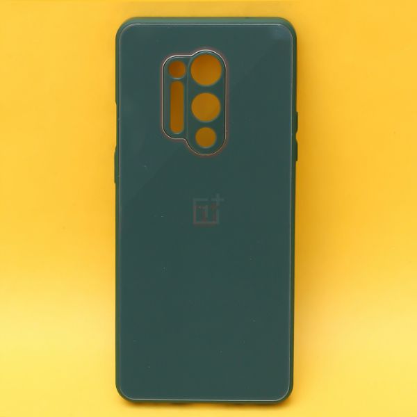 Dark green camera Safe mirror case for Oneplus 8 Pro - The Hatke